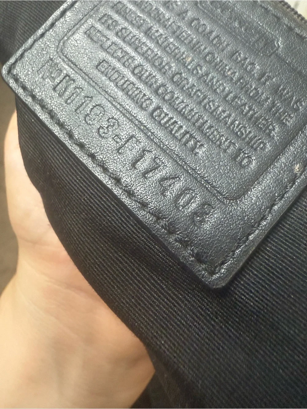 Coach Black Signature Soho Hobo Canvas Shoulder Bag with Buckle Detail